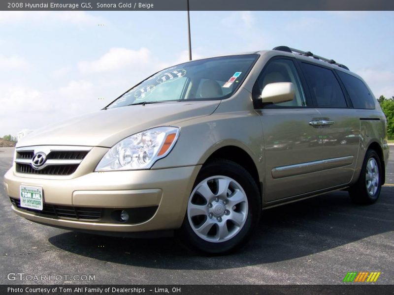 Sonora Gold / Beige 2008 Hyundai Entourage GLS