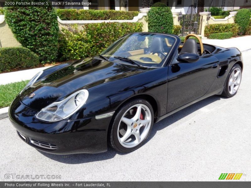 Black / Savanna Beige 2000 Porsche Boxster S