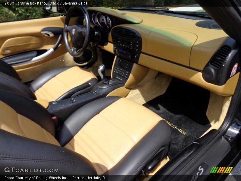 Black / Savanna Beige 2000 Porsche Boxster S