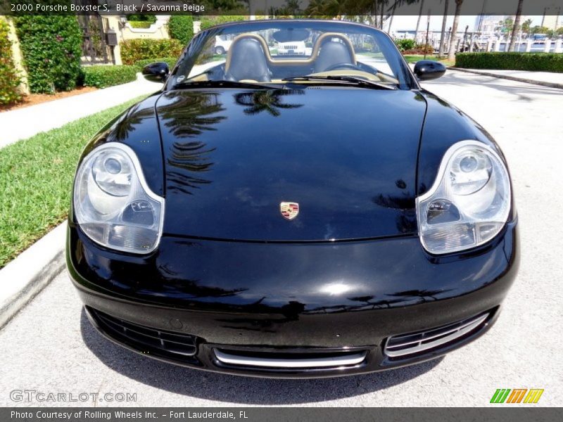 Black / Savanna Beige 2000 Porsche Boxster S