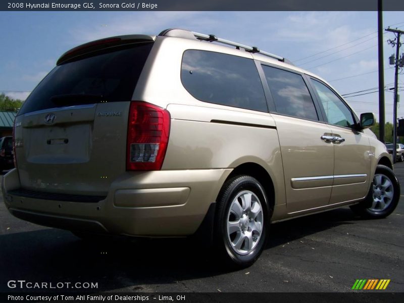 Sonora Gold / Beige 2008 Hyundai Entourage GLS