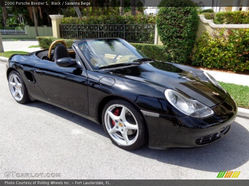 Black / Savanna Beige 2000 Porsche Boxster S