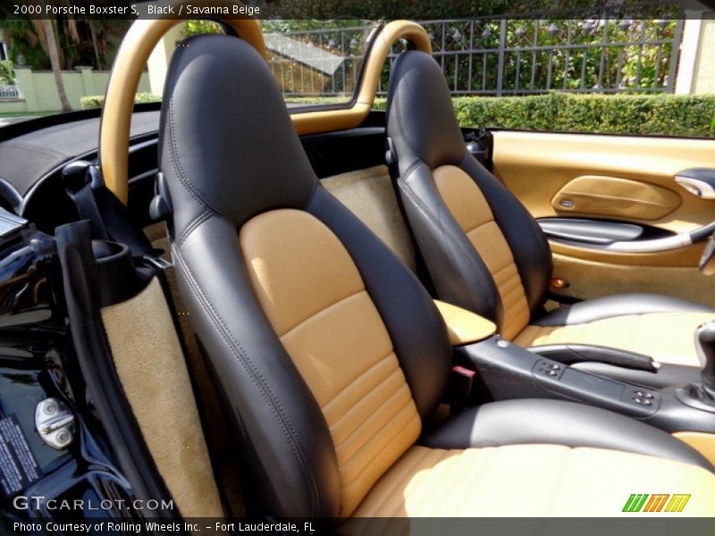 Black / Savanna Beige 2000 Porsche Boxster S