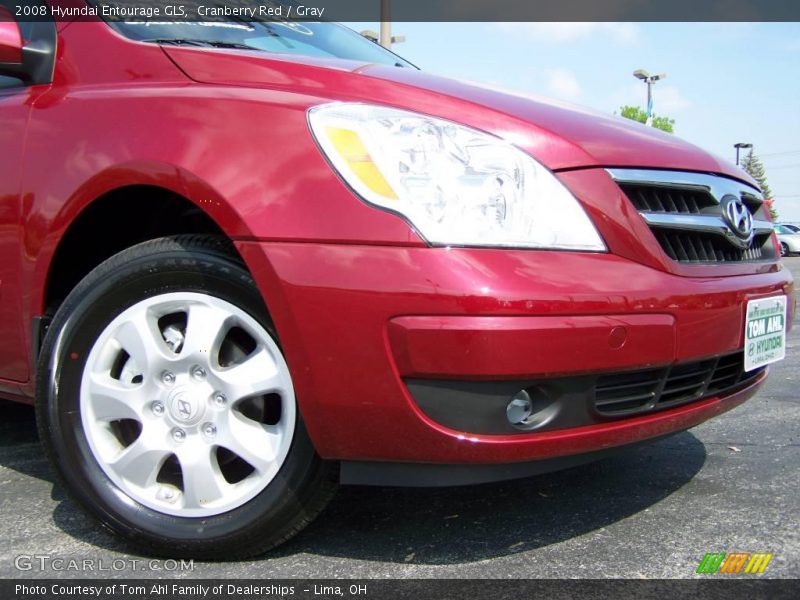 Cranberry Red / Gray 2008 Hyundai Entourage GLS