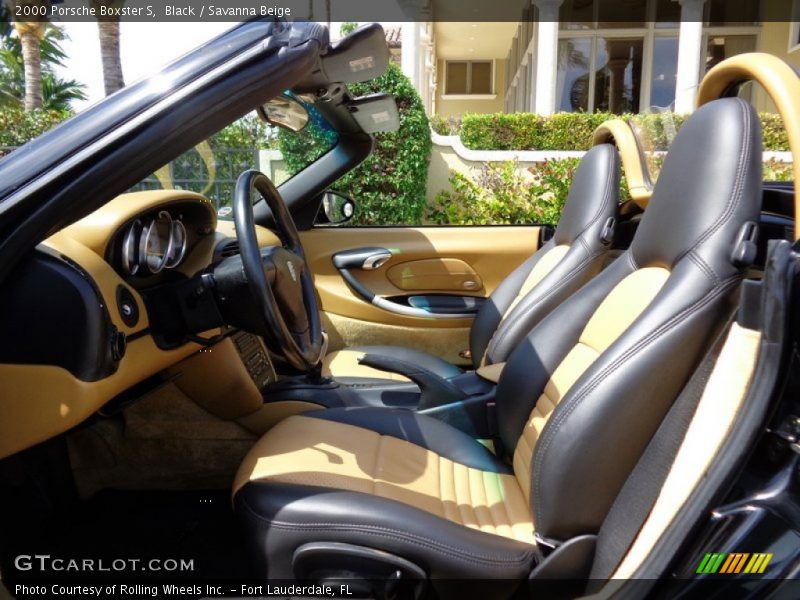 Black / Savanna Beige 2000 Porsche Boxster S