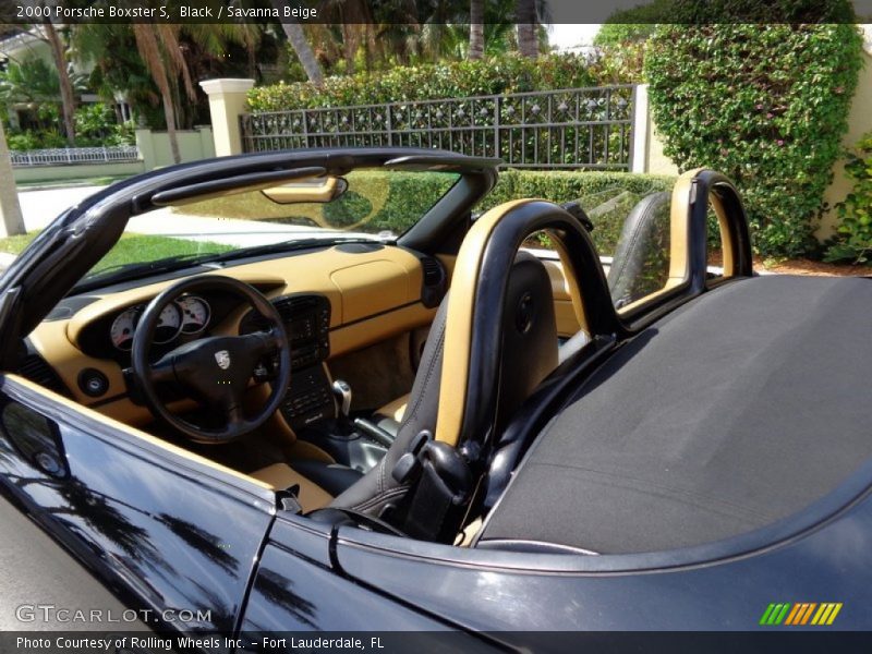Black / Savanna Beige 2000 Porsche Boxster S