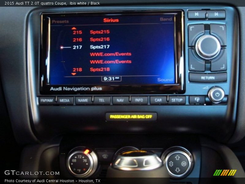 Controls of 2015 TT 2.0T quattro Coupe