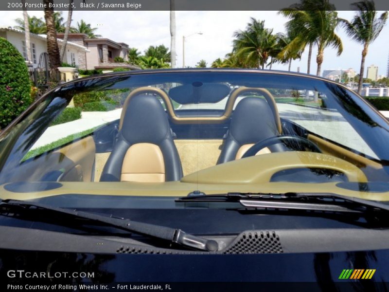 Black / Savanna Beige 2000 Porsche Boxster S
