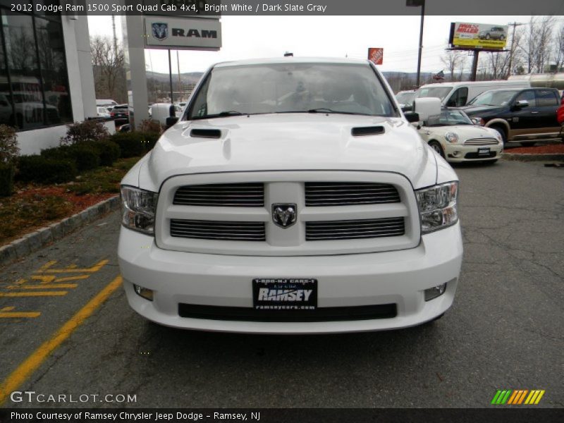 Bright White / Dark Slate Gray 2012 Dodge Ram 1500 Sport Quad Cab 4x4