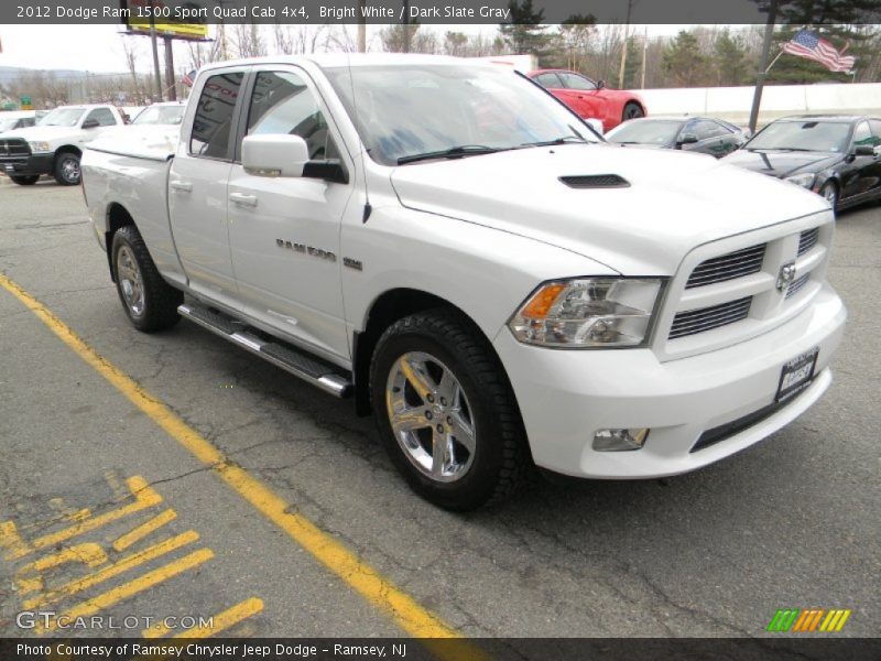 Bright White / Dark Slate Gray 2012 Dodge Ram 1500 Sport Quad Cab 4x4