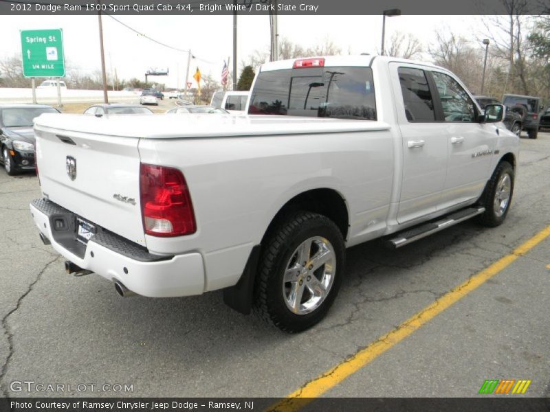 Bright White / Dark Slate Gray 2012 Dodge Ram 1500 Sport Quad Cab 4x4