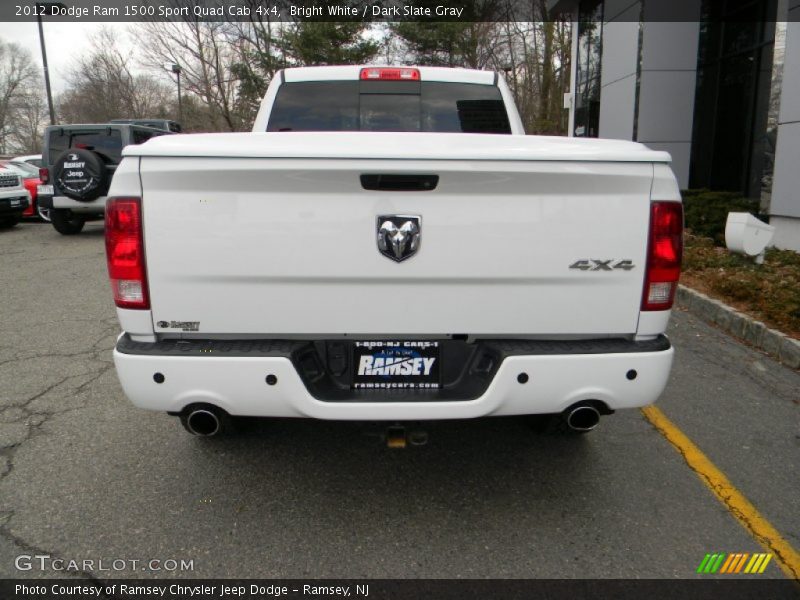 Bright White / Dark Slate Gray 2012 Dodge Ram 1500 Sport Quad Cab 4x4