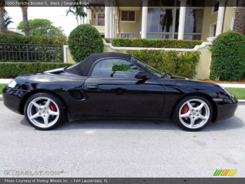 Black / Savanna Beige 2000 Porsche Boxster S