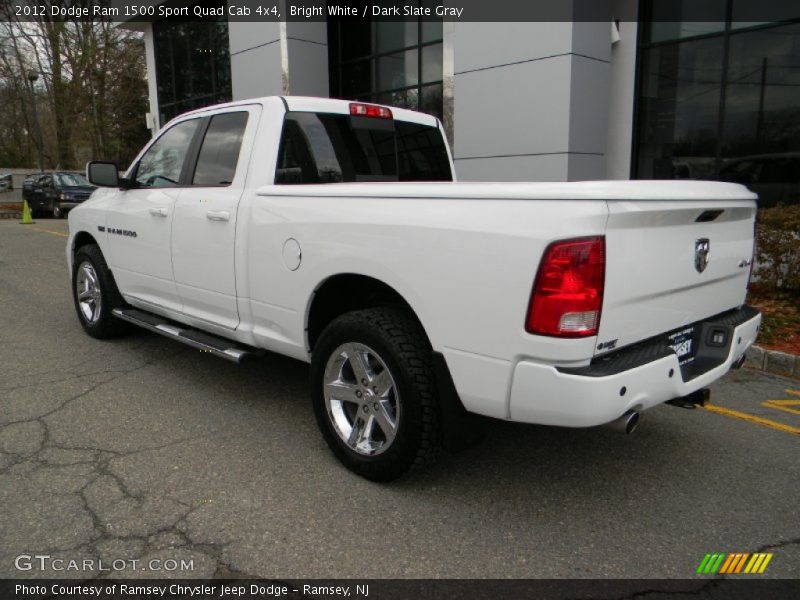 Bright White / Dark Slate Gray 2012 Dodge Ram 1500 Sport Quad Cab 4x4