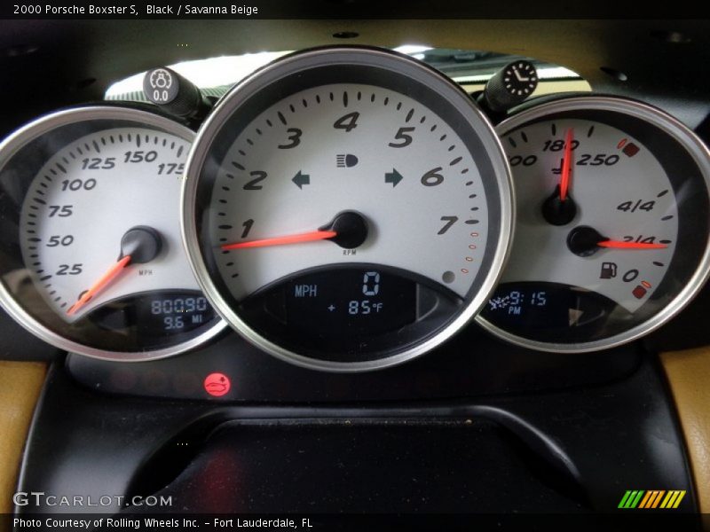 Black / Savanna Beige 2000 Porsche Boxster S