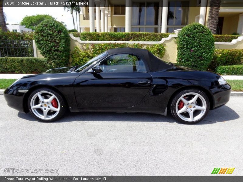Black / Savanna Beige 2000 Porsche Boxster S