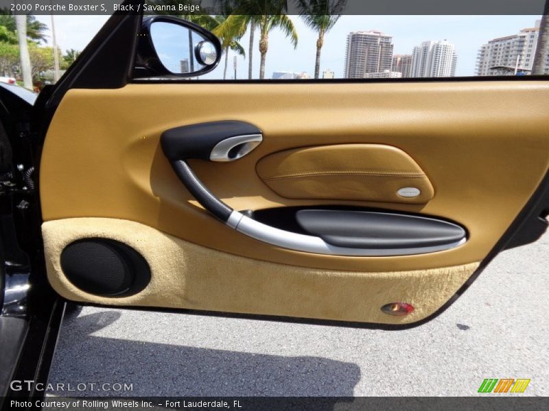 Black / Savanna Beige 2000 Porsche Boxster S
