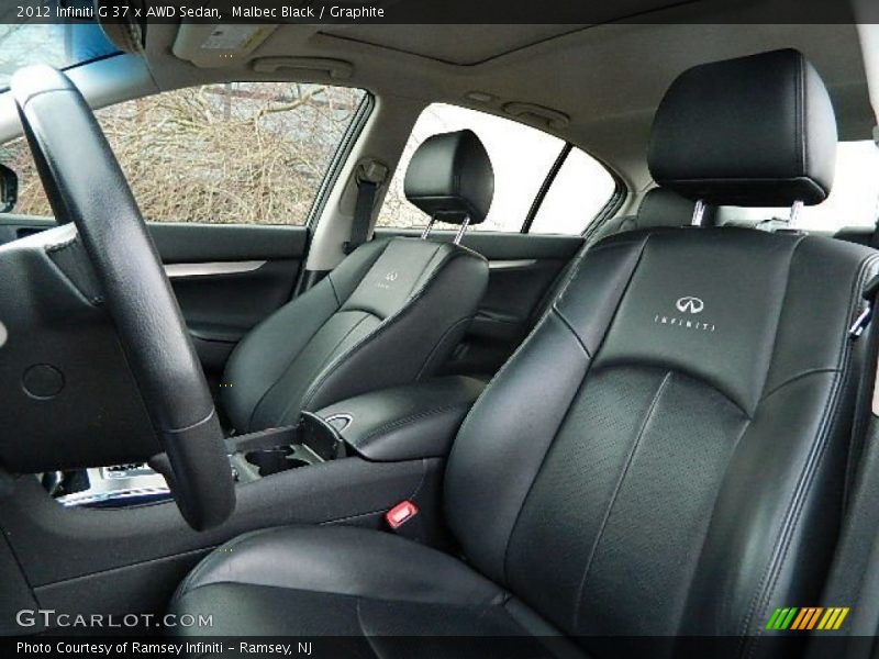 Malbec Black / Graphite 2012 Infiniti G 37 x AWD Sedan