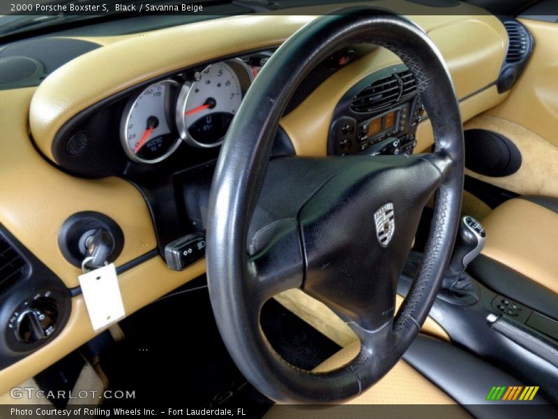 Black / Savanna Beige 2000 Porsche Boxster S