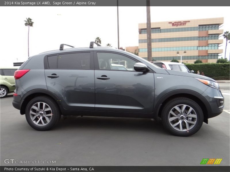 Sage Green / Alpine Gray 2014 Kia Sportage LX AWD
