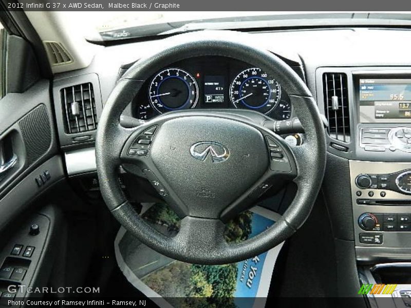 Malbec Black / Graphite 2012 Infiniti G 37 x AWD Sedan