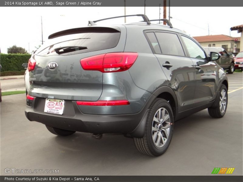 Sage Green / Alpine Gray 2014 Kia Sportage LX AWD