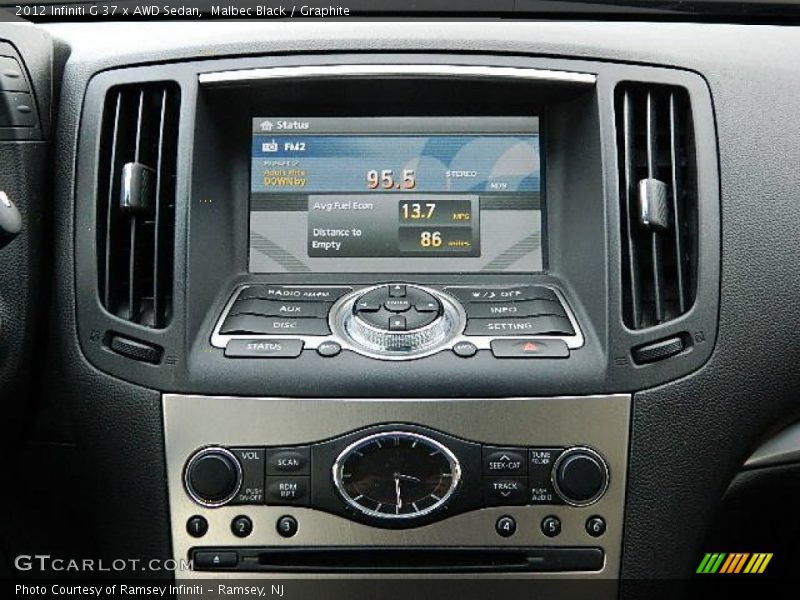 Malbec Black / Graphite 2012 Infiniti G 37 x AWD Sedan