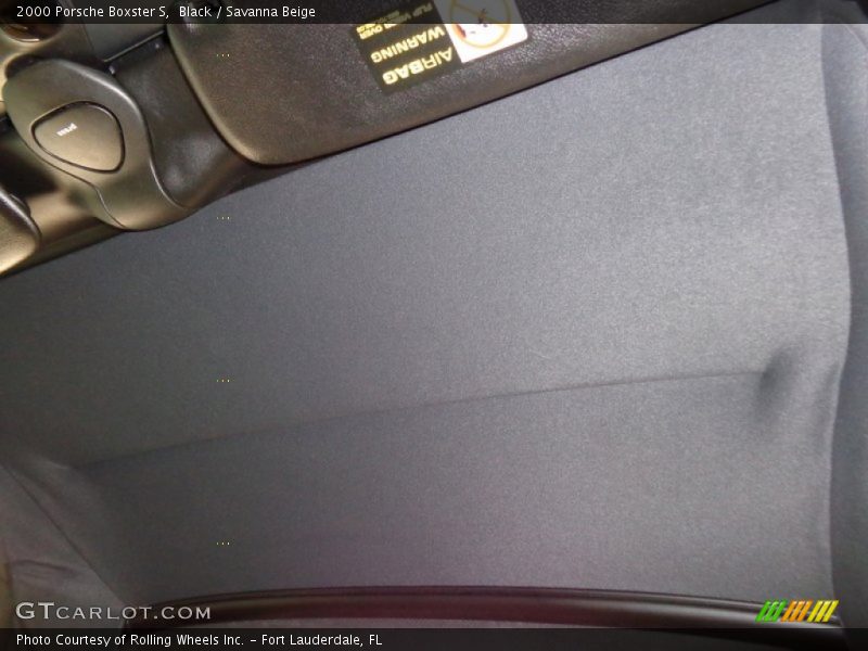 Black / Savanna Beige 2000 Porsche Boxster S