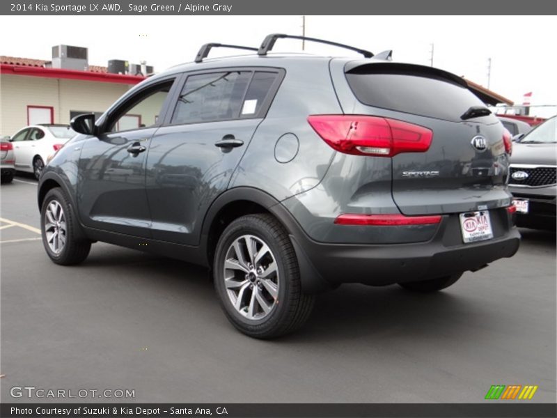 Sage Green / Alpine Gray 2014 Kia Sportage LX AWD