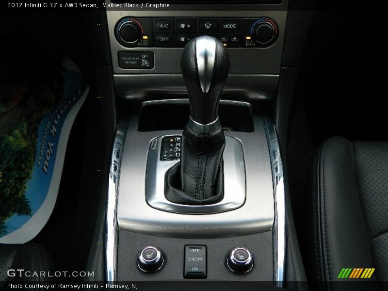 Malbec Black / Graphite 2012 Infiniti G 37 x AWD Sedan