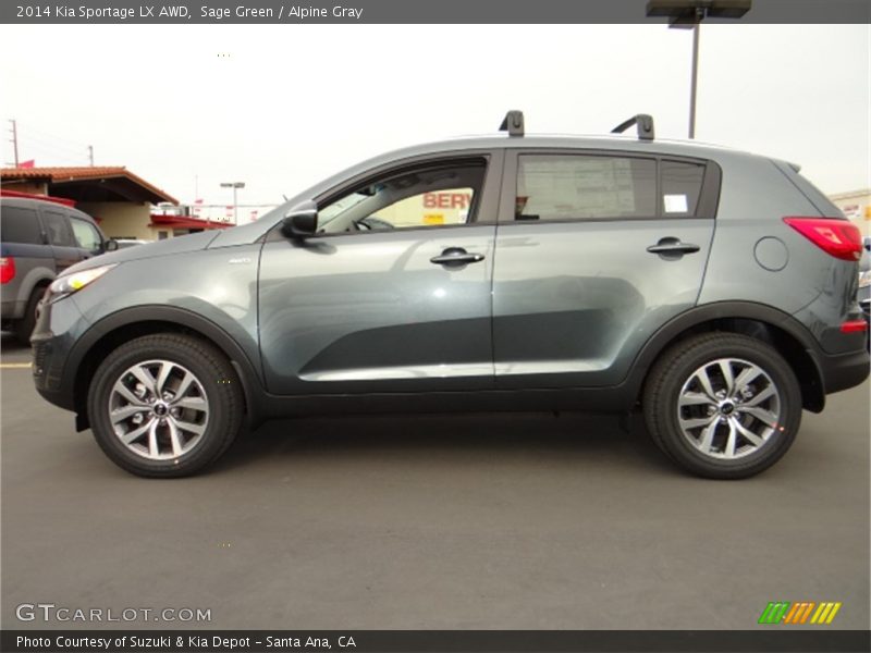 Sage Green / Alpine Gray 2014 Kia Sportage LX AWD