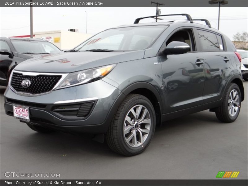 Sage Green / Alpine Gray 2014 Kia Sportage LX AWD
