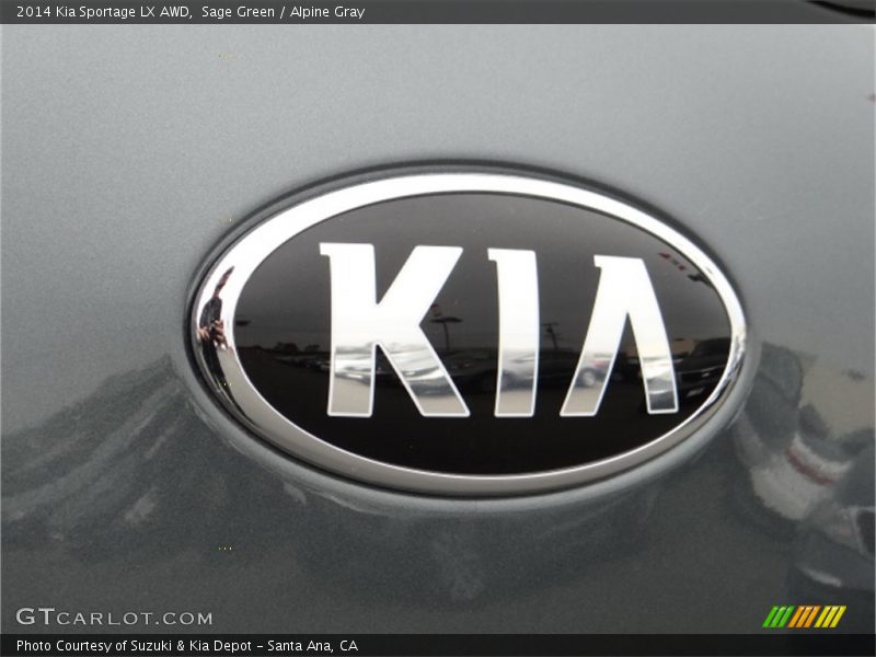 Sage Green / Alpine Gray 2014 Kia Sportage LX AWD