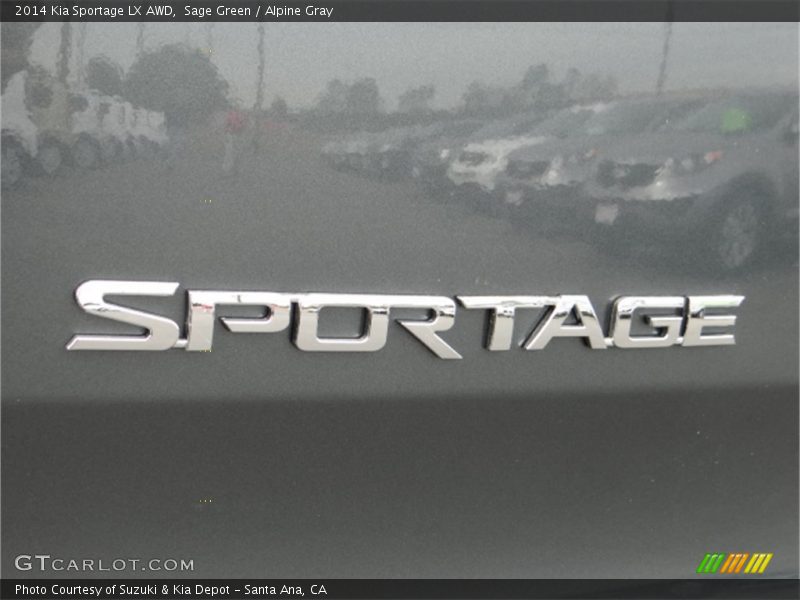 Sage Green / Alpine Gray 2014 Kia Sportage LX AWD