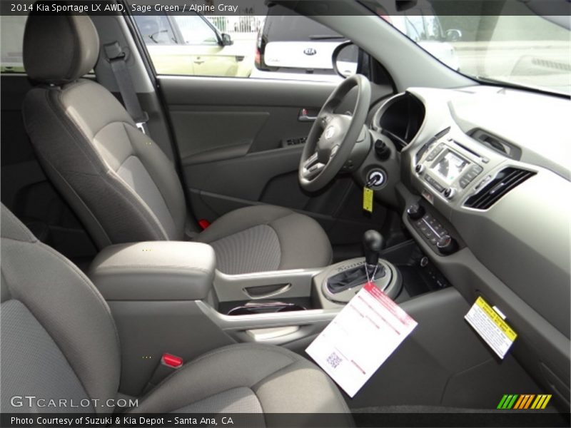 Sage Green / Alpine Gray 2014 Kia Sportage LX AWD