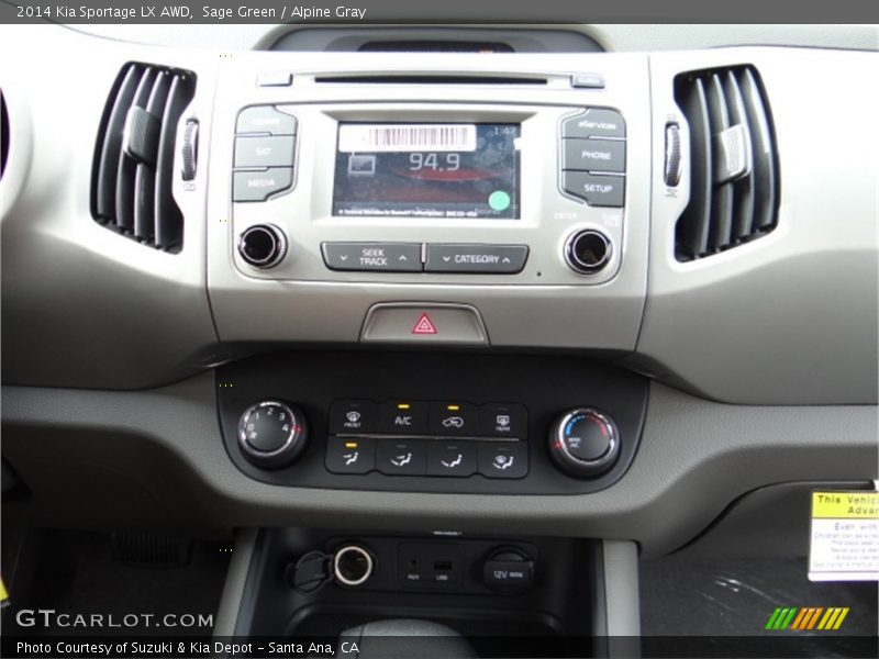 Sage Green / Alpine Gray 2014 Kia Sportage LX AWD