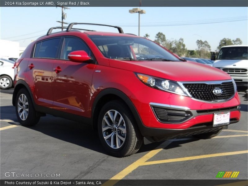 Signal Red / Black 2014 Kia Sportage LX AWD