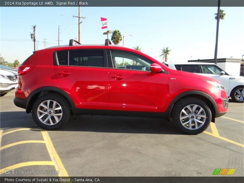 Signal Red / Black 2014 Kia Sportage LX AWD