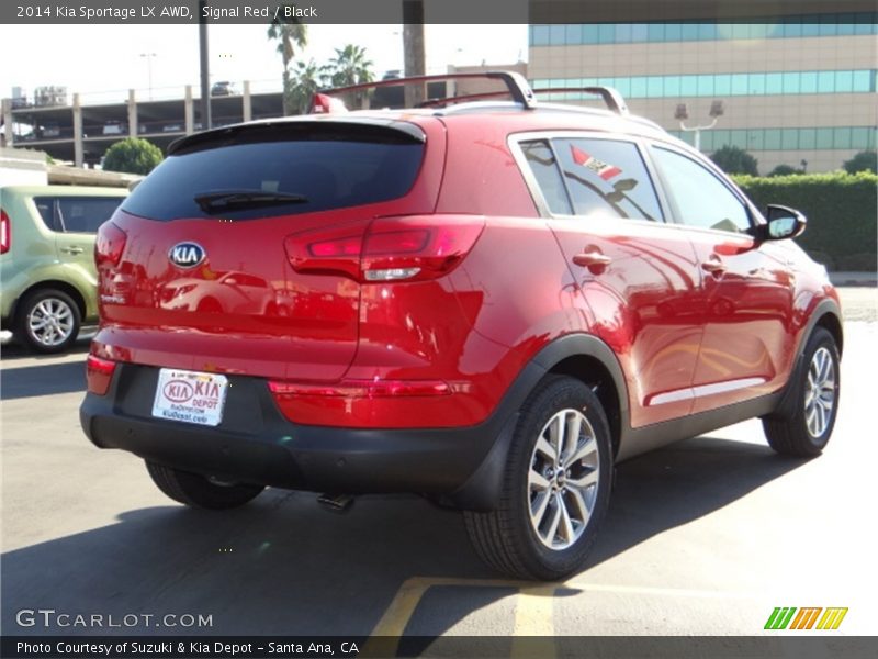Signal Red / Black 2014 Kia Sportage LX AWD
