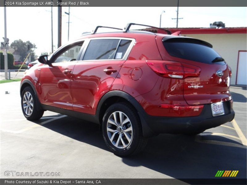 Signal Red / Black 2014 Kia Sportage LX AWD