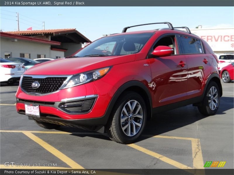 Signal Red / Black 2014 Kia Sportage LX AWD