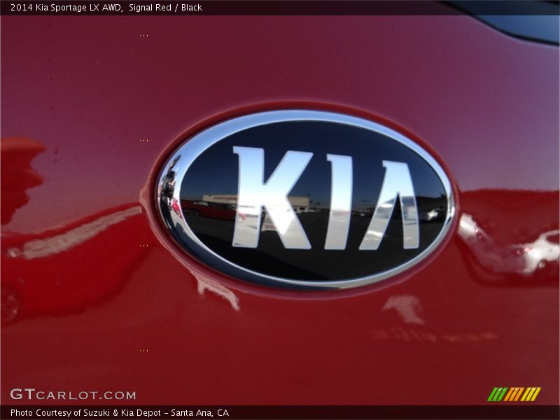 Signal Red / Black 2014 Kia Sportage LX AWD