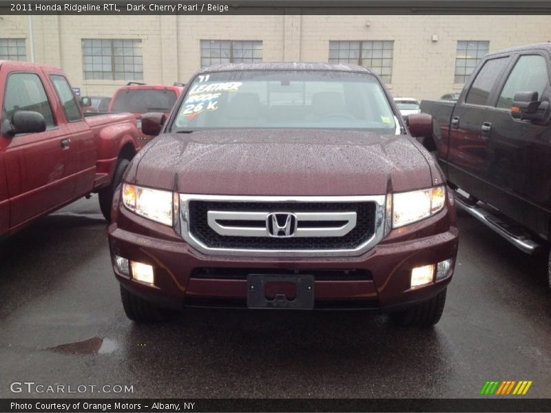 Dark Cherry Pearl / Beige 2011 Honda Ridgeline RTL