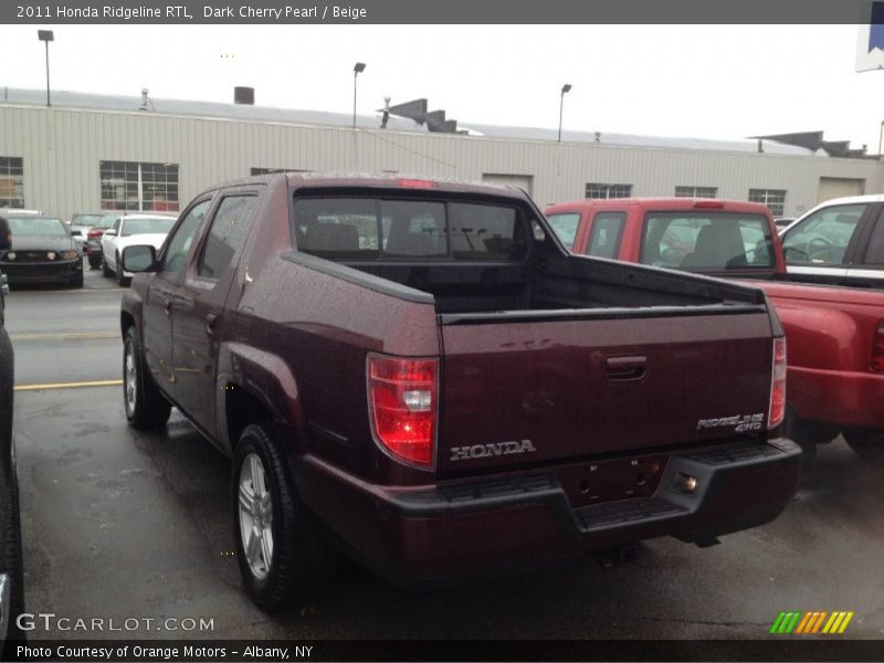 Dark Cherry Pearl / Beige 2011 Honda Ridgeline RTL