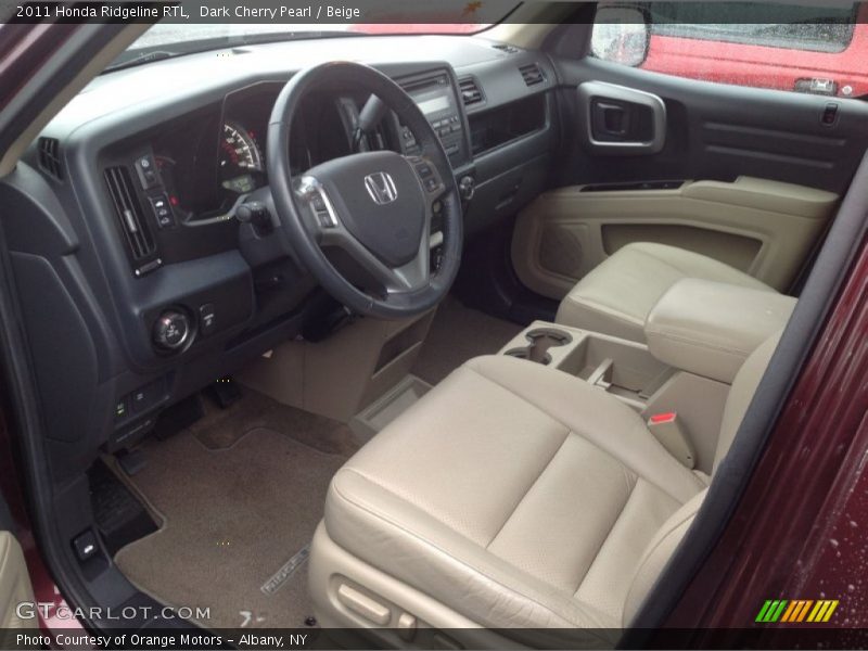 Dark Cherry Pearl / Beige 2011 Honda Ridgeline RTL