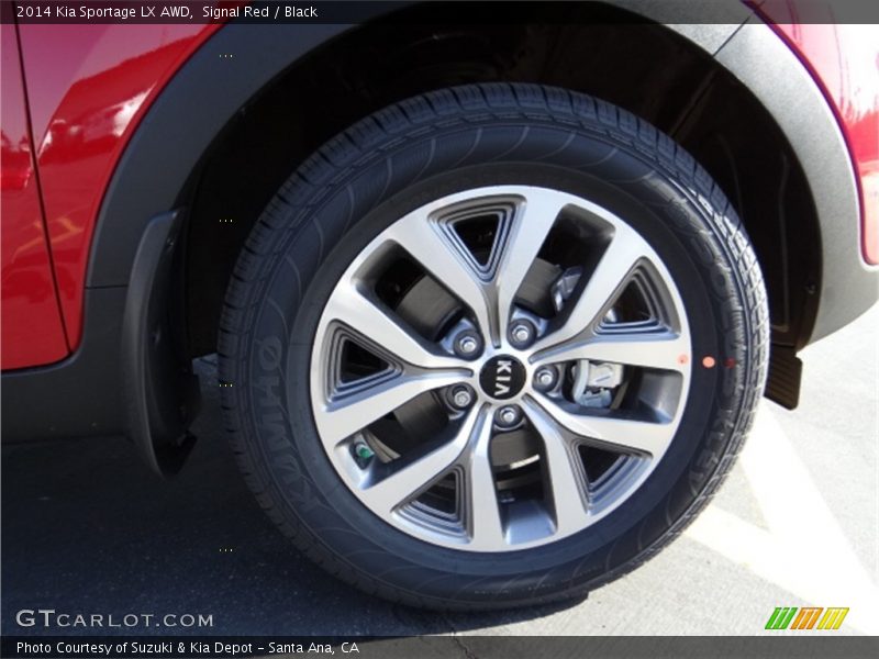 Signal Red / Black 2014 Kia Sportage LX AWD