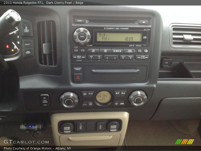 Dark Cherry Pearl / Beige 2011 Honda Ridgeline RTL