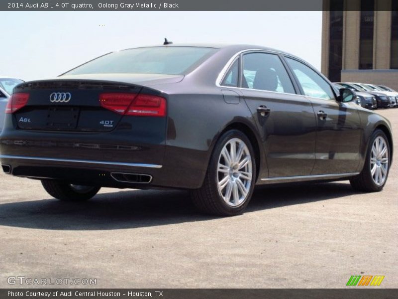 Oolong Gray Metallic / Black 2014 Audi A8 L 4.0T quattro