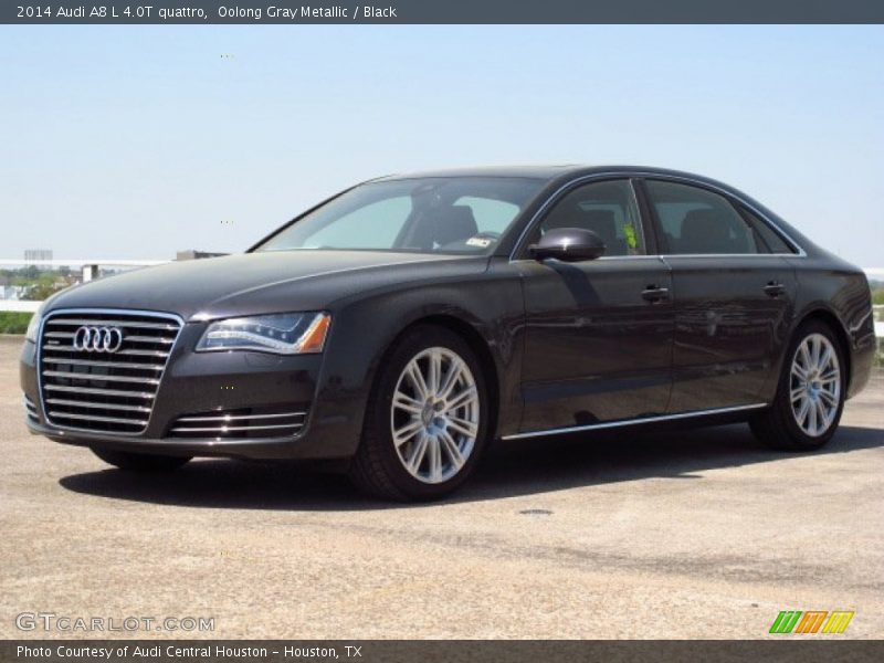 Oolong Gray Metallic / Black 2014 Audi A8 L 4.0T quattro