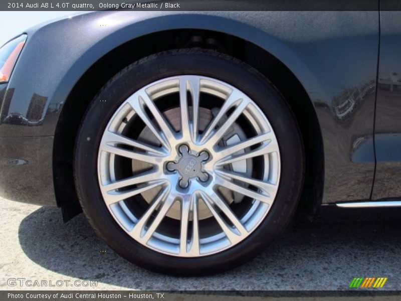 Oolong Gray Metallic / Black 2014 Audi A8 L 4.0T quattro